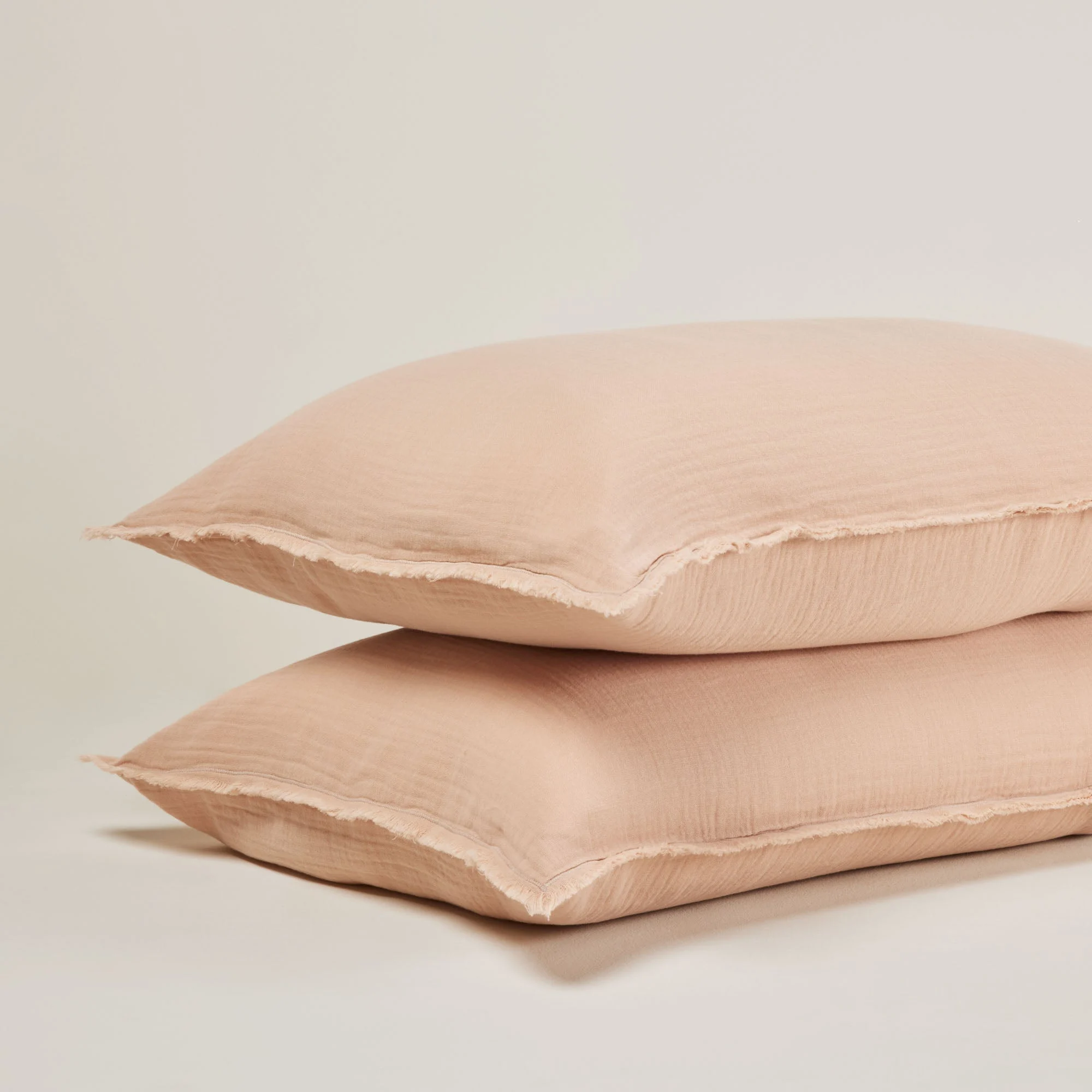 LOU - Lot de 2 taies d'oreiller | Rose