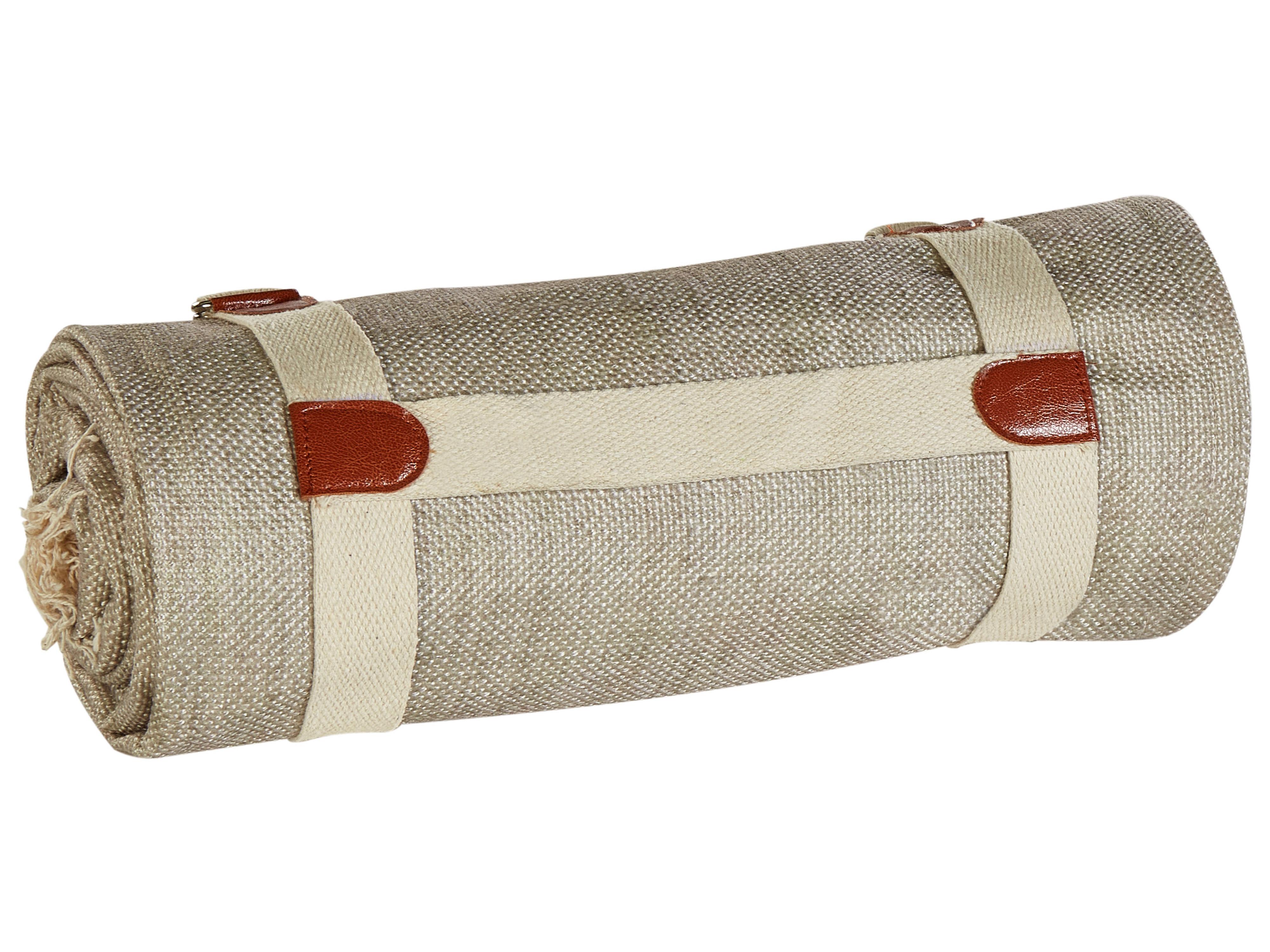 Picknickkleed DHANDI 200 x 200 cm Taupe