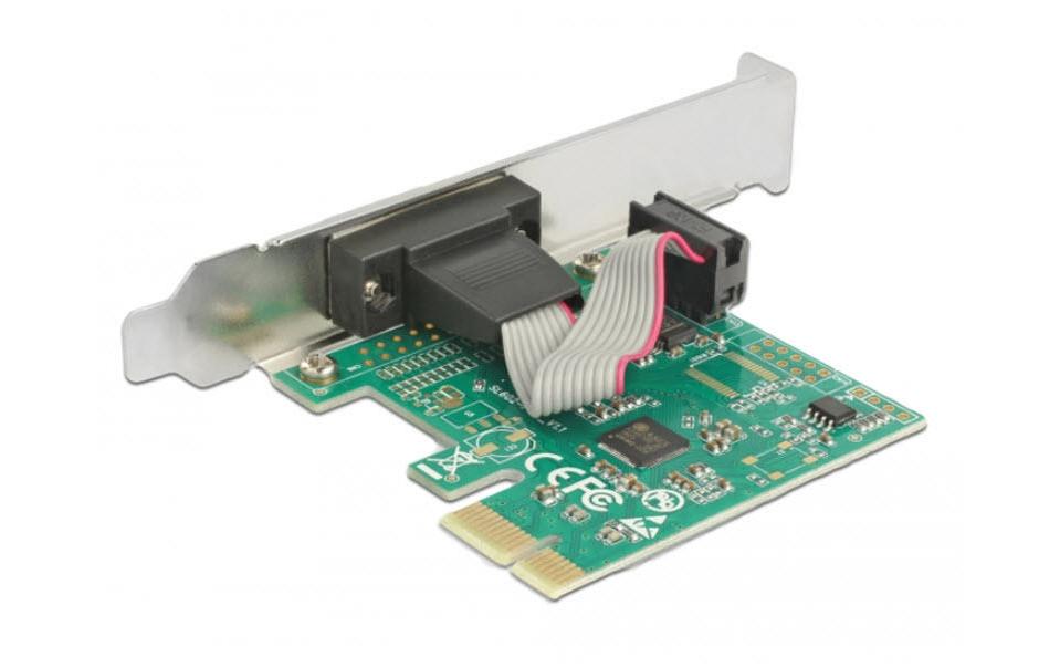 PCI-Express-Karte 89948 1x Seriell / RS232 ASIX ChipsatzPCIe-Schnittstellenkarte mit einem seriellen RS-232-Anschluss