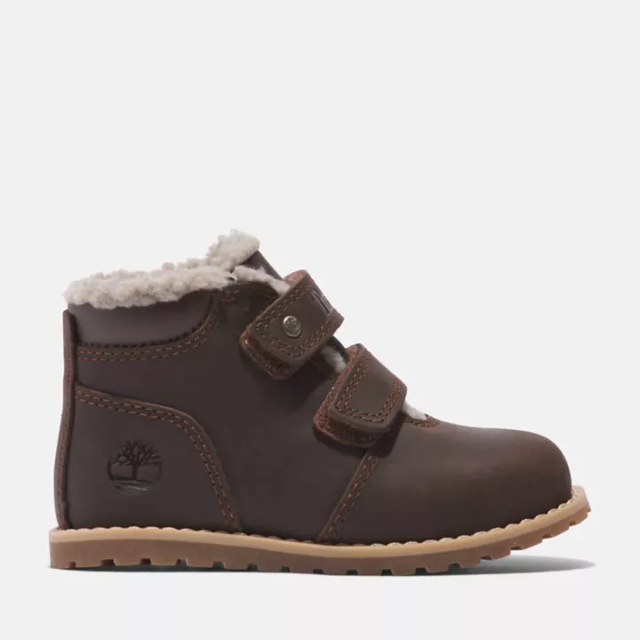 Bottine Pokey Pine Hook & Loop pour tout-petit en marron foncé