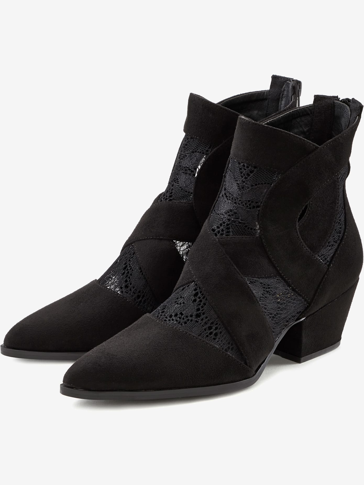 Bottines d'été avec dentelle raffinée