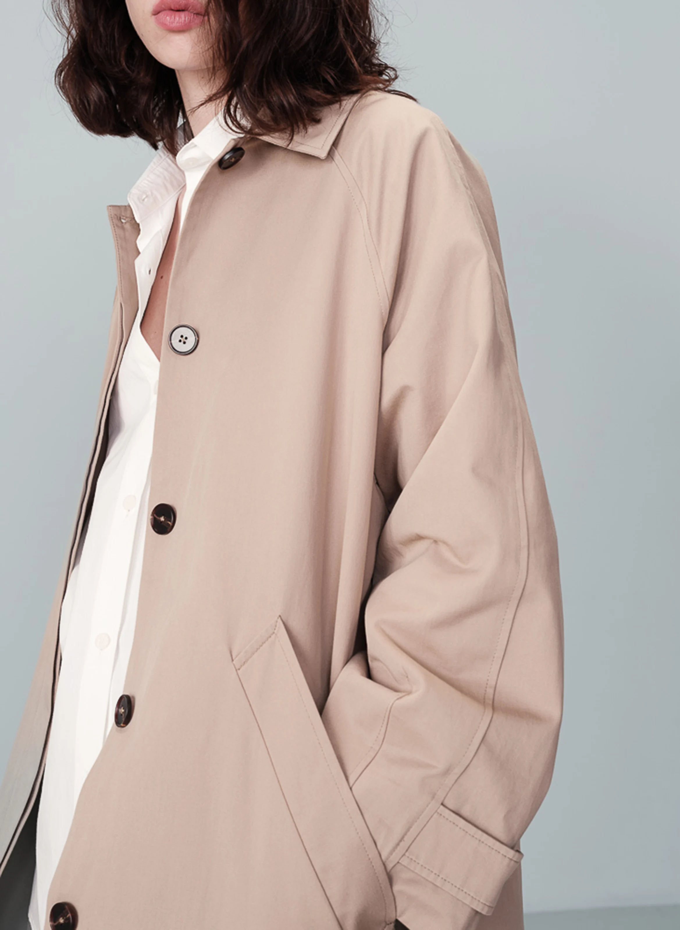 NOTHOMB - Trench-coat long en coton | Beige