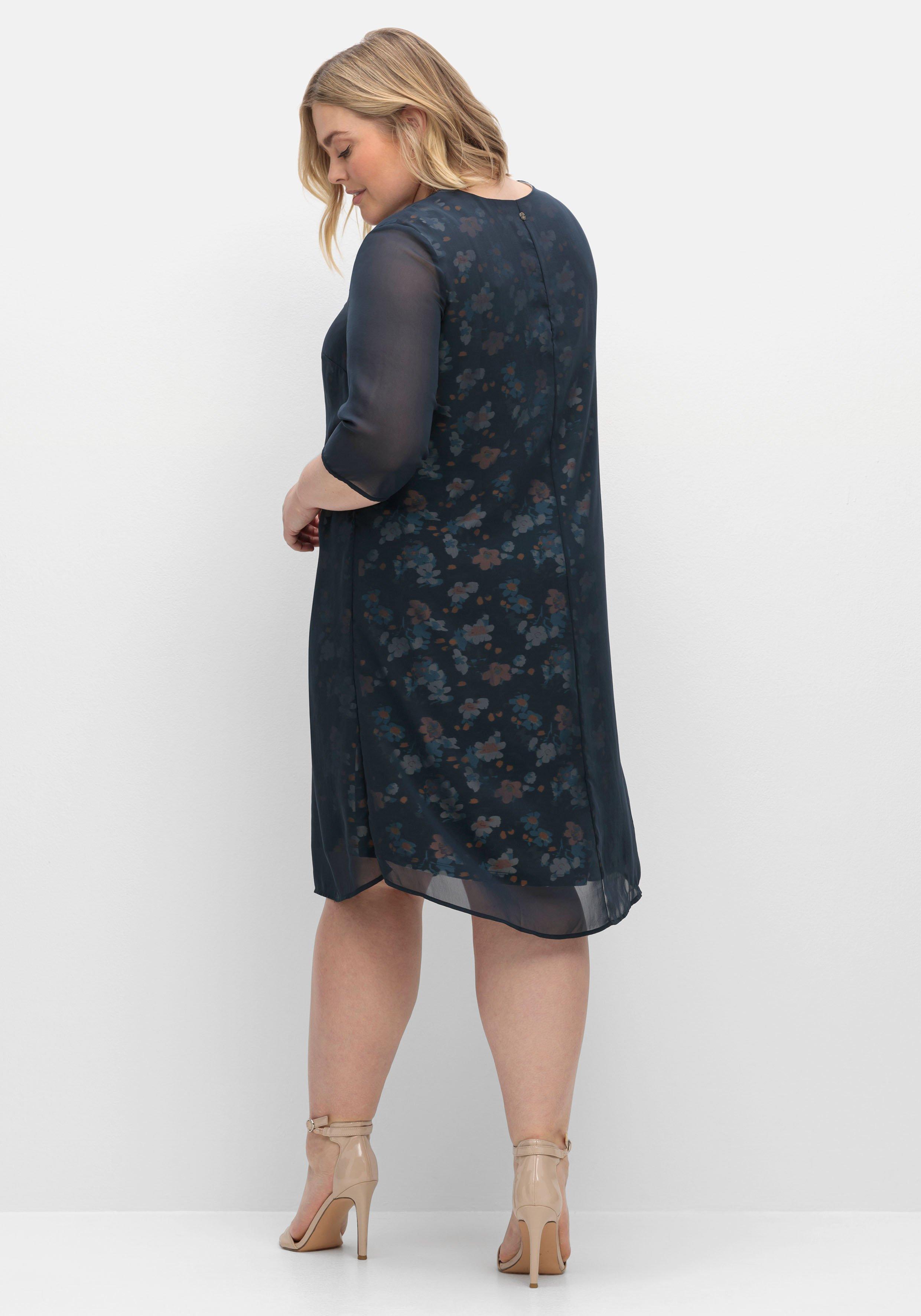 Chiffonkleid im Lagenlook, mit Blumenprint