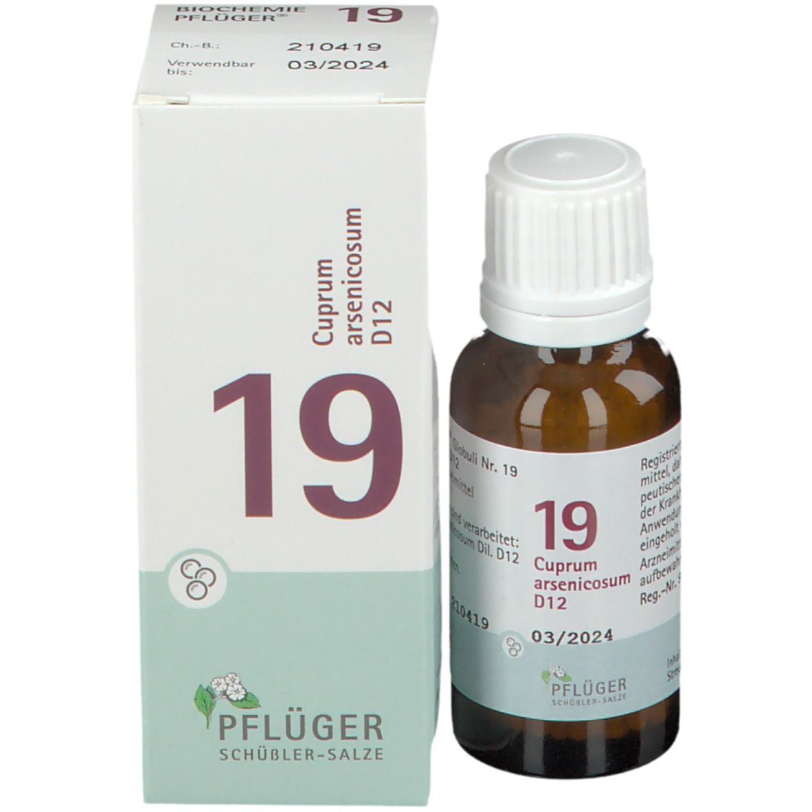 BIOCHEMIE PFLÜGER® Nr. 19 Cuprum arsenicosum D12
