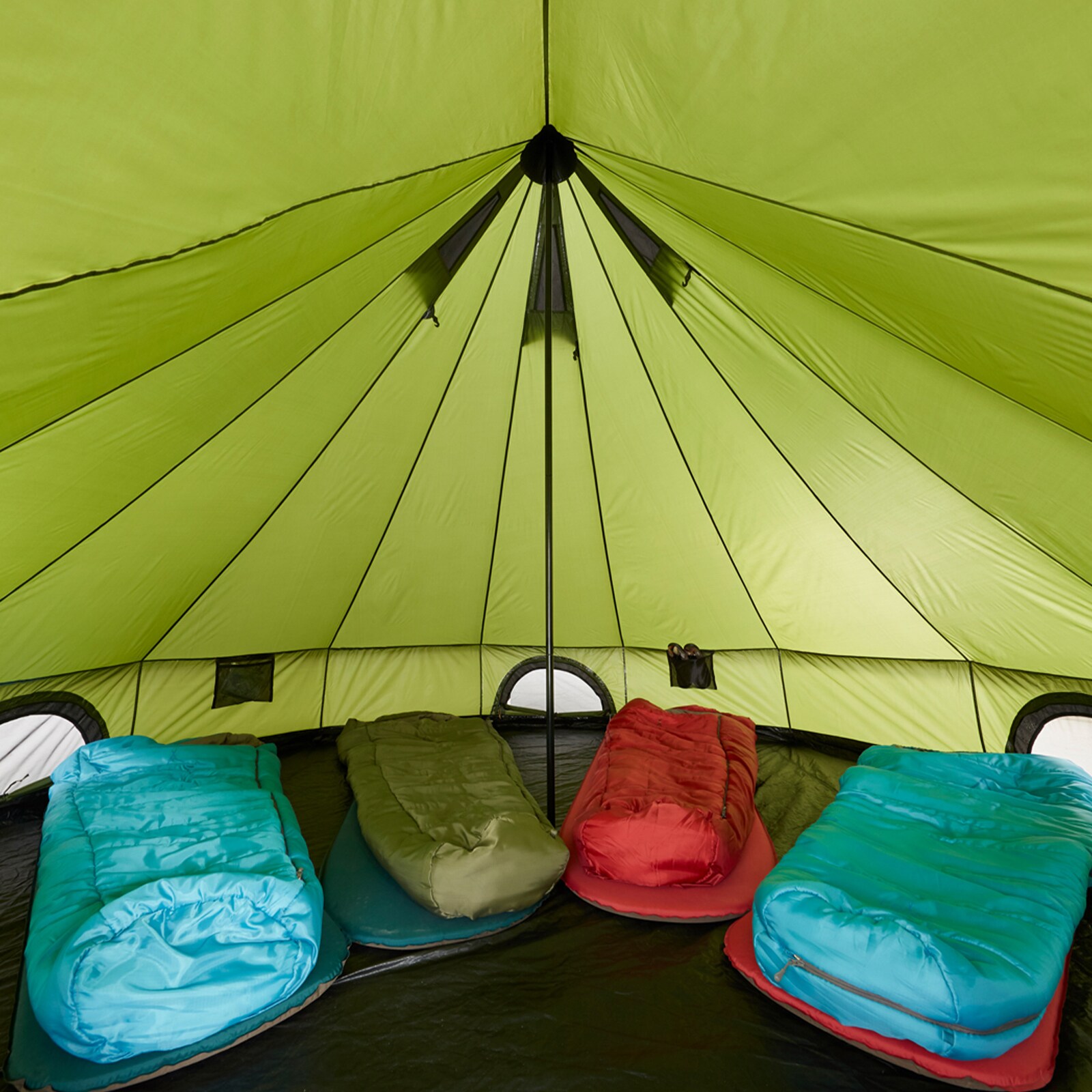 GRAND CANYON Indiana 10 Personen Rund Zelt Familien Gruppenzelt Tipi Wigwam Groß Farbe: Mojave Desert