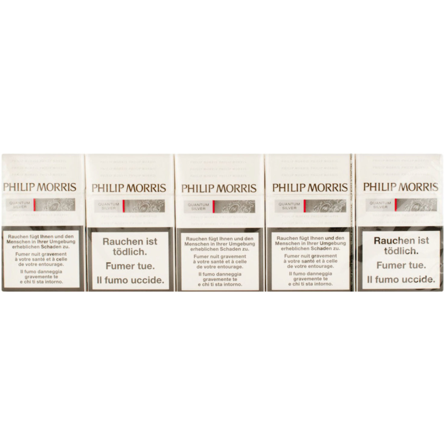 Philip Morris Zigaretten Quantum Silver Box Stange