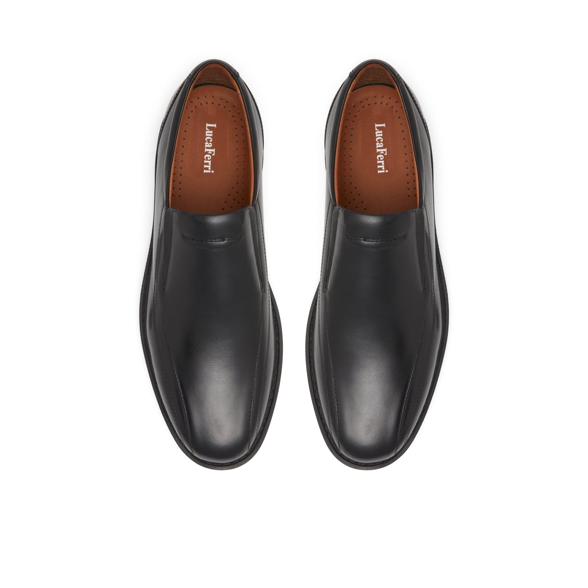LUCA FERRI-Qassi-Chaussures mocassins habillés - Talon plat - Noir