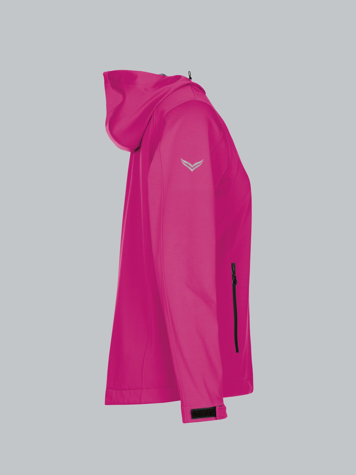 Taillierte Softshell–Kapuzenjacke Hibiskus