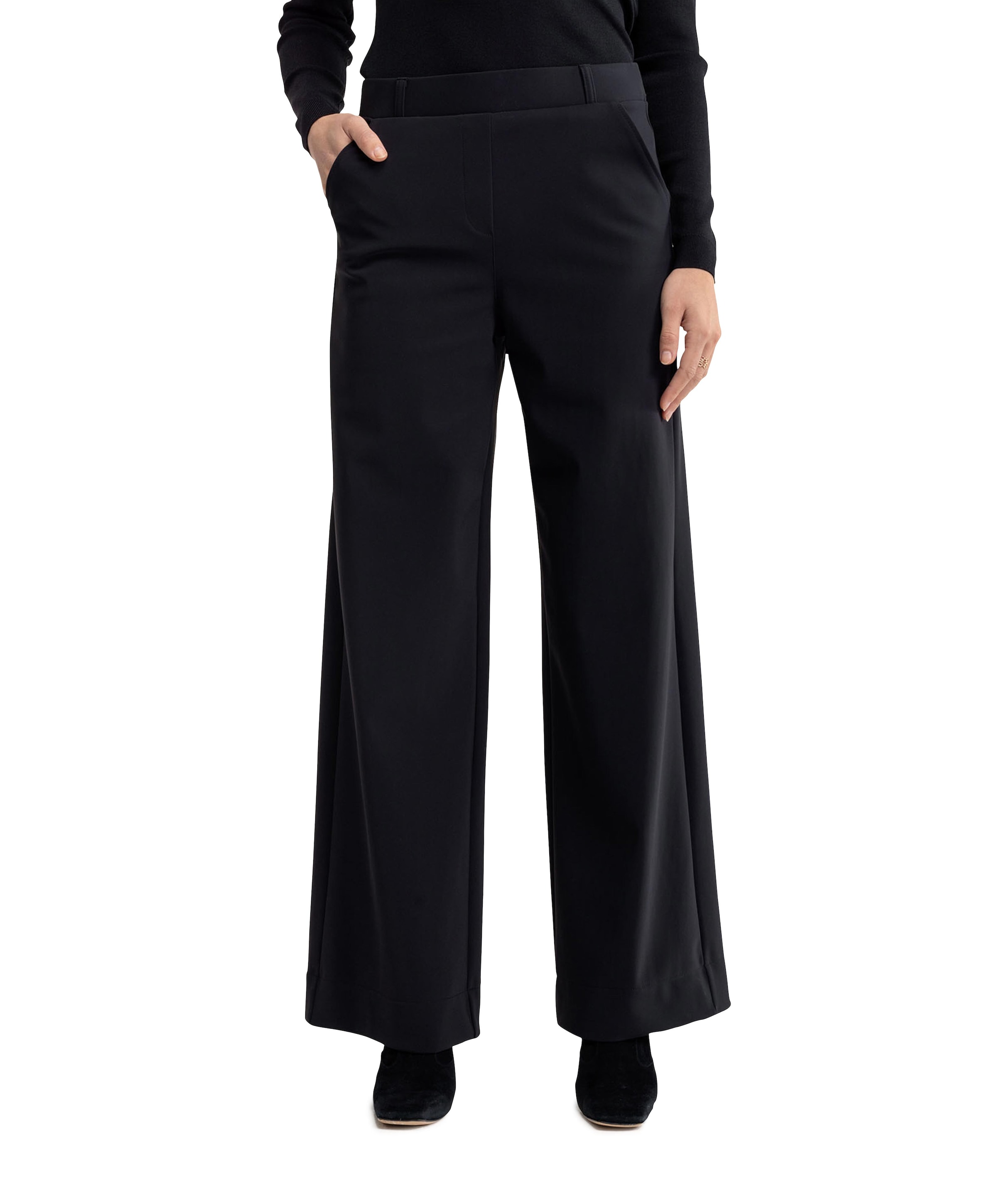 Studio Anneloes Lexie bonded trousers zwart