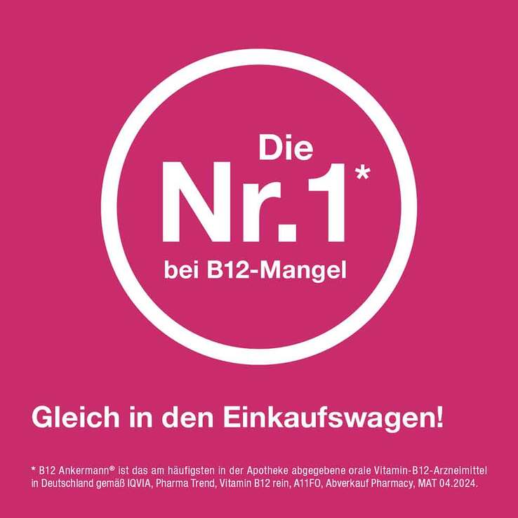 B12 Ankermann 1000 µg Vitamin B12 Tabletten hochdosiert, 3x100 St