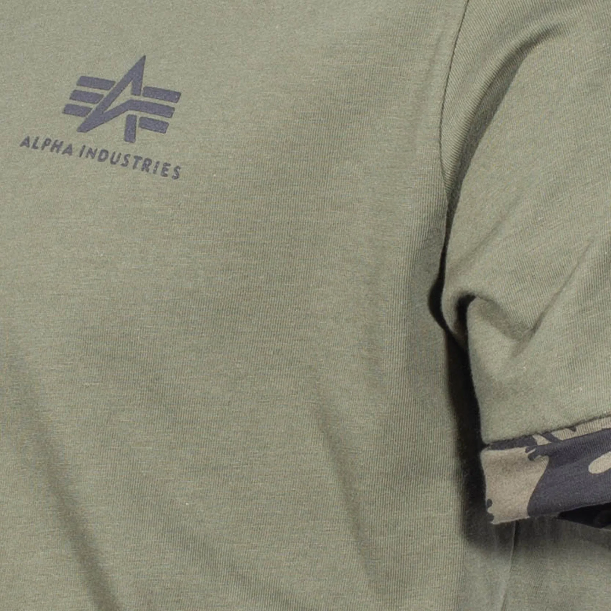 Alpha Industries -  T-Shirt Roll-Up Sleeve