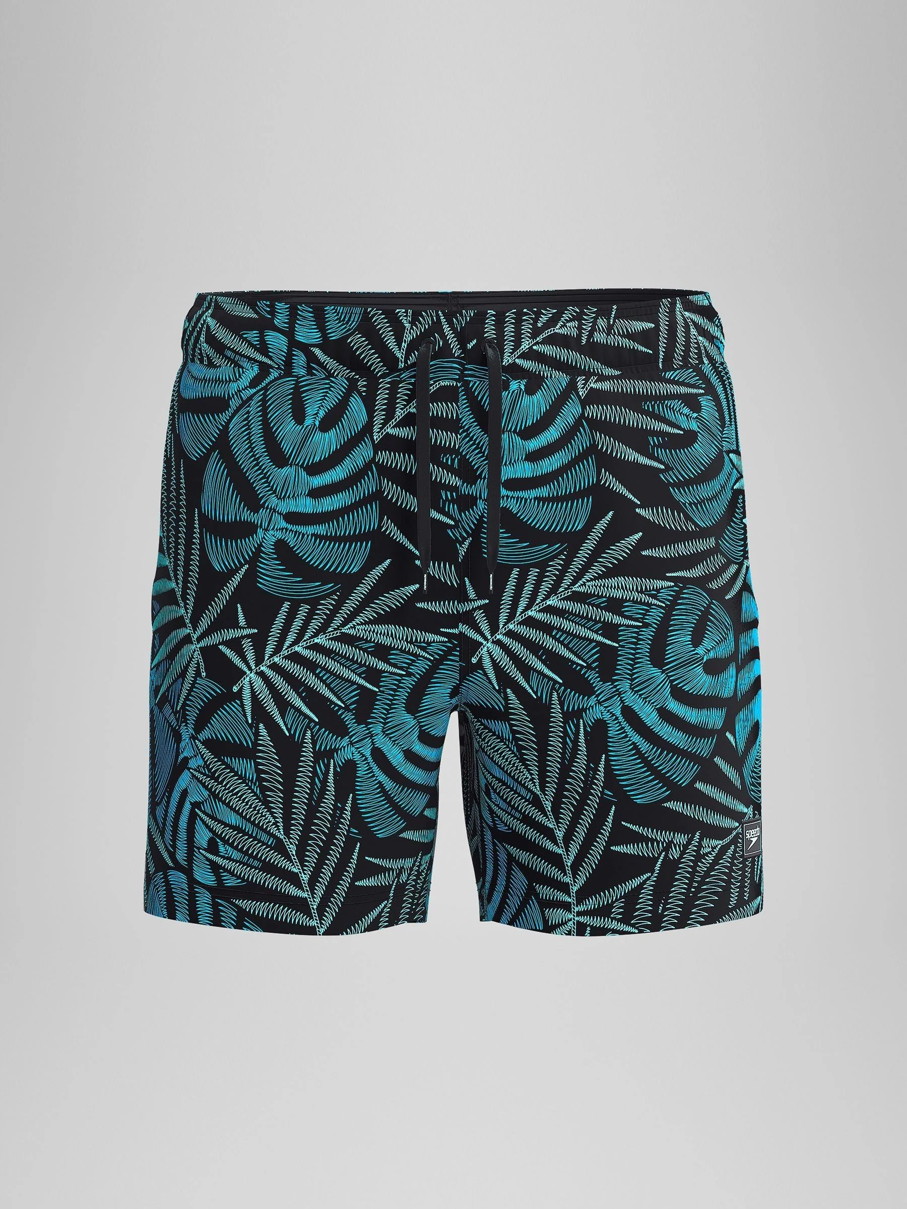 Zwart - Speedo print Redondo Edge volleyshorts met print 16