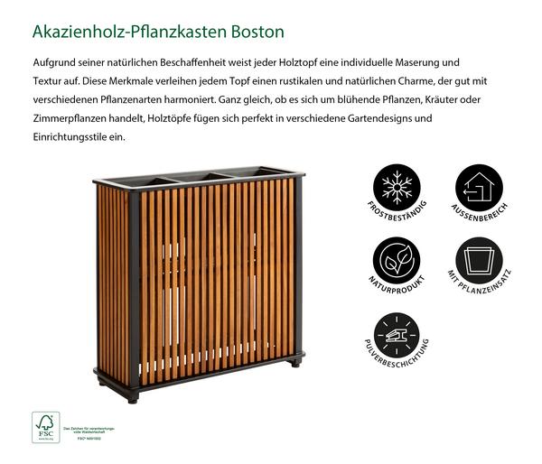 Dehner Akazienholz-Pflanzkasten Boston,