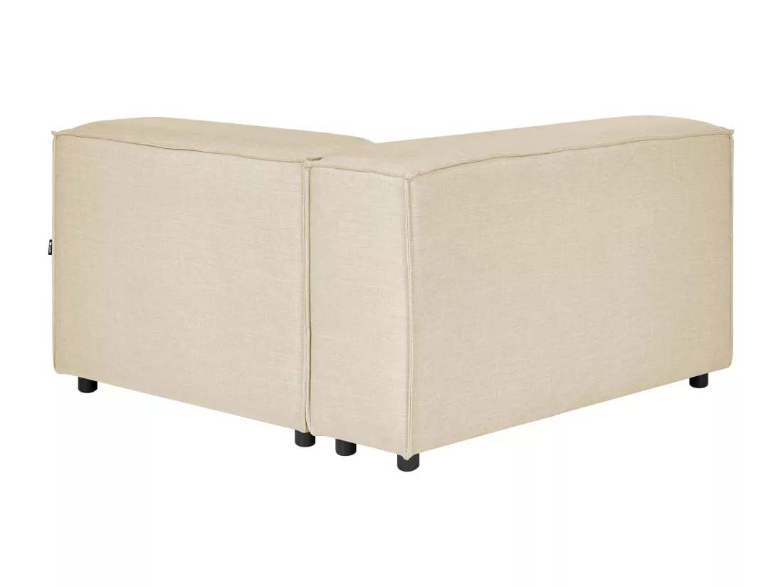 Module d'angle pour canapé en lin beige APRICA