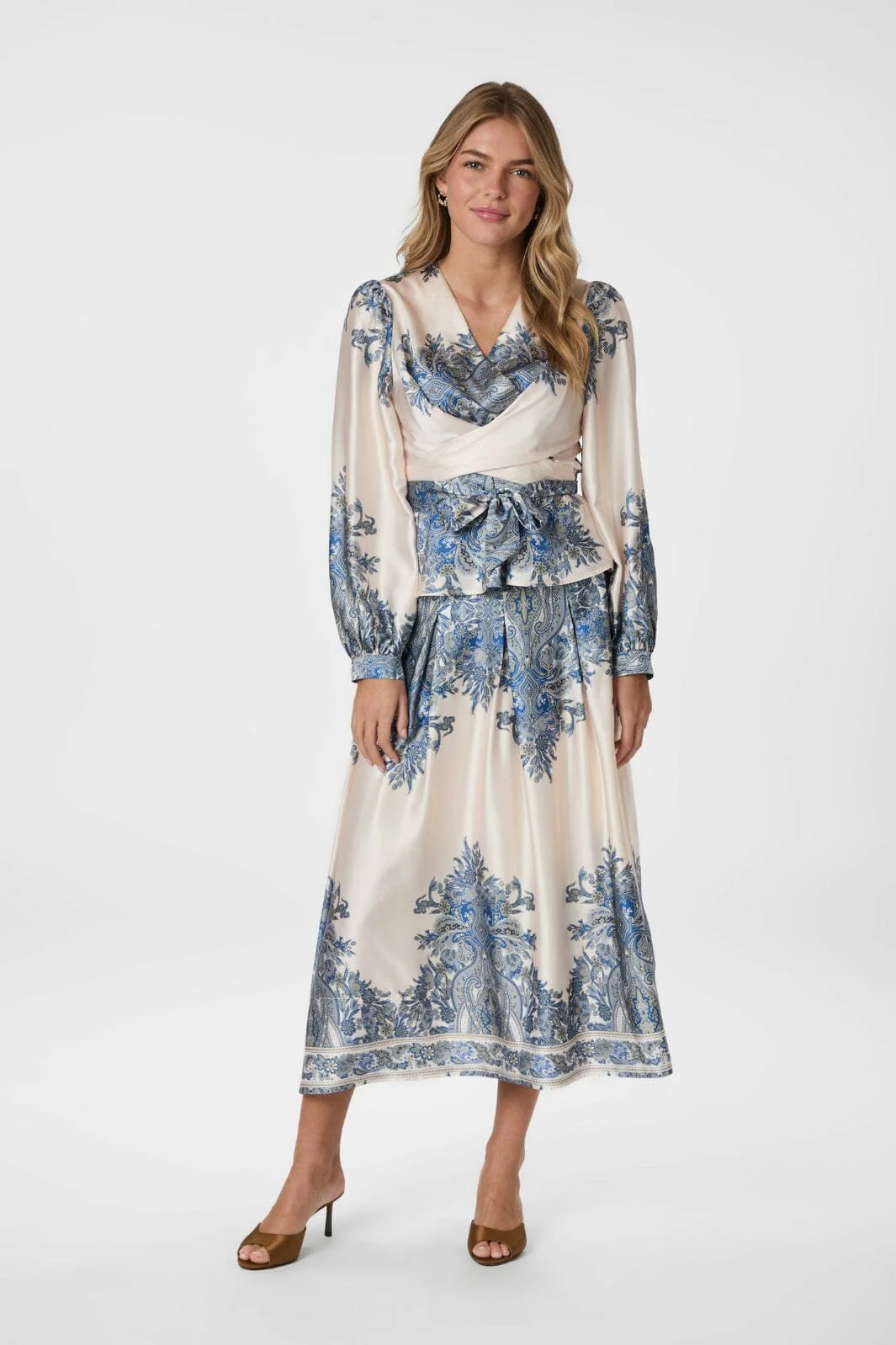 Neo Noir Lenni Paisley Border Skirt 166205