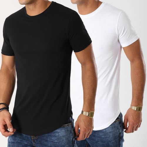 Lot de 2 Tee Shirts Oversize 98 Noir Et Blanc