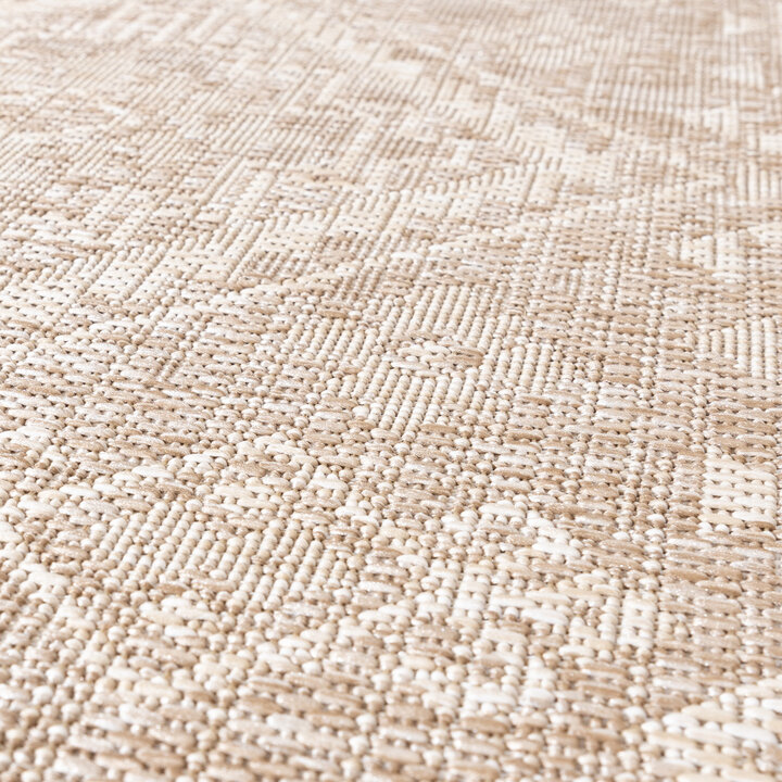 Jute buitenkleed - Atlas Aztec Bruin/Creme