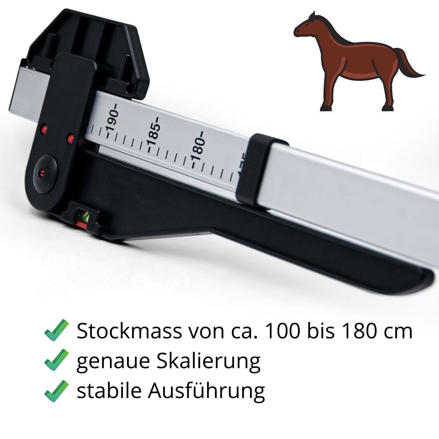 AMKA Pferde Messstock