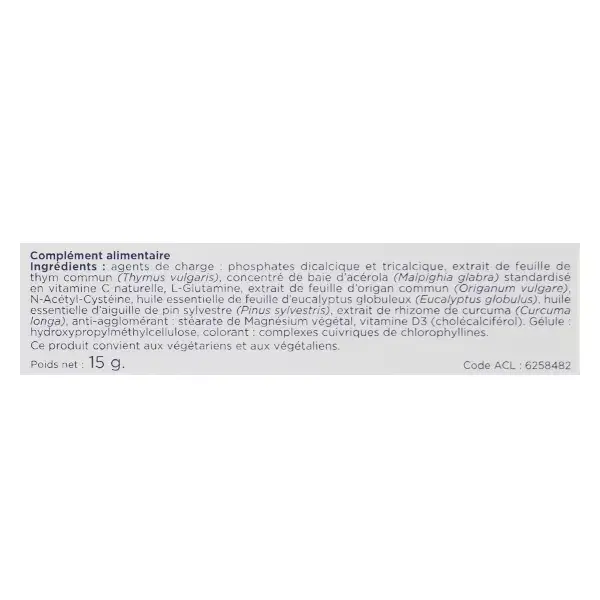 NHCO Actibron gorge bronches poumons 28 gélules
