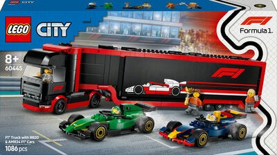 LEGO City 60445 F1-trailer med F1 RB20 og AMR24