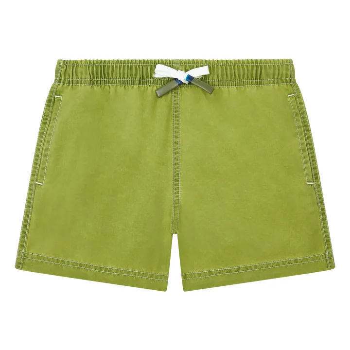 SMALLABLE BASICS Short De Bain Garçon Délavé | Vert kaki