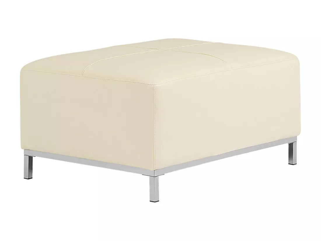 Ottoman OSLO Cuir Crème