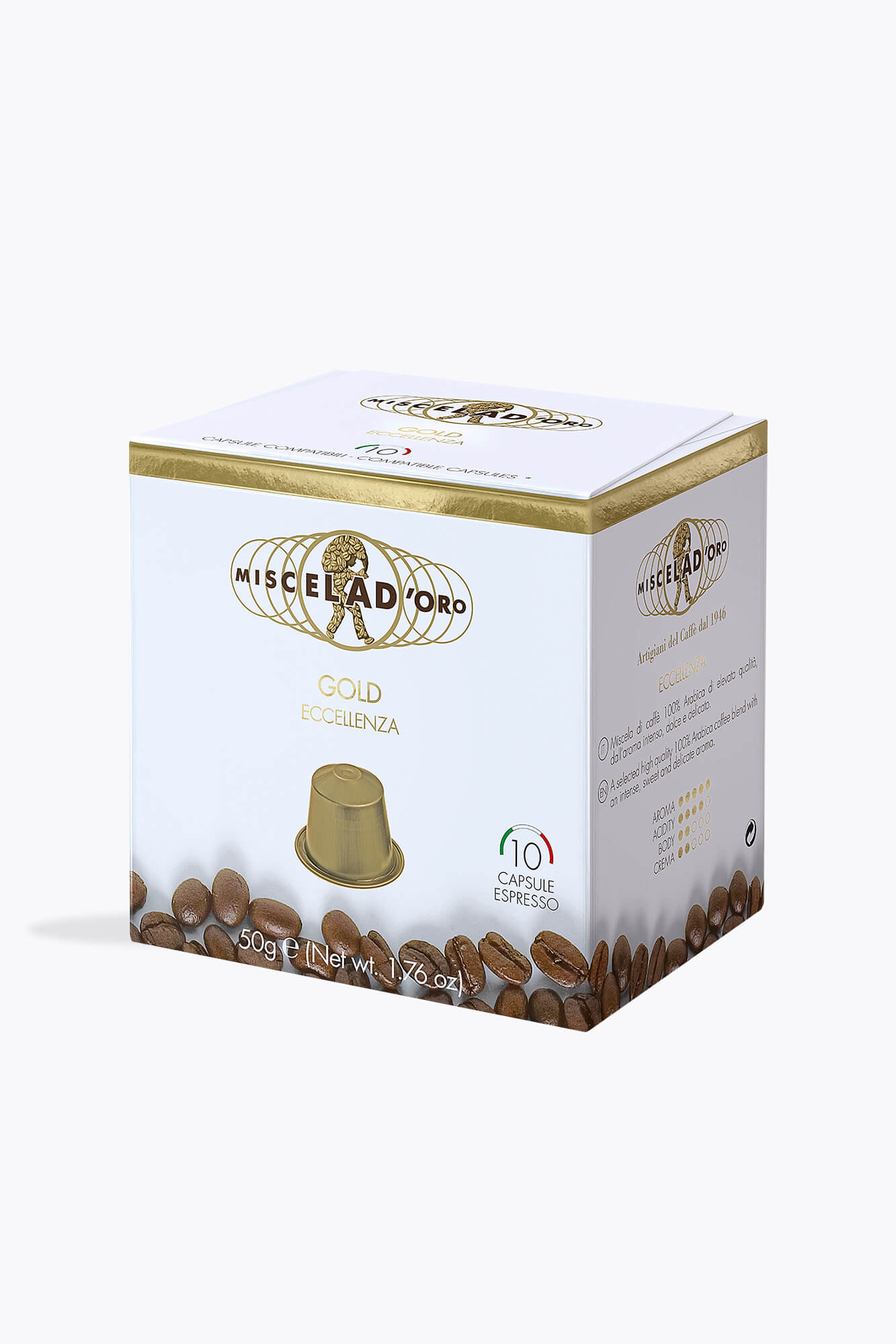 Miscela D'Oro Gold 10 Kapseln Nespresso® kompatibel