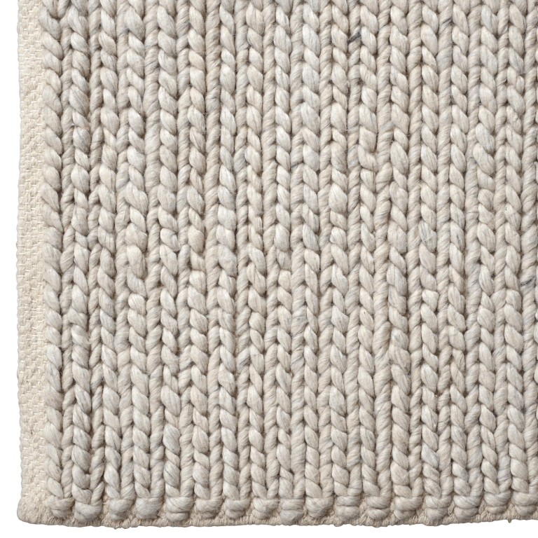 Bolia Braid vloerkleed 300x300 warm grijs