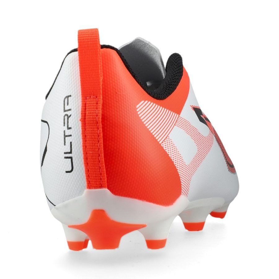 PUMA Ultra 5 Play FG/AG Unlimited - Blanc/Noir/Glowing Red Enfant