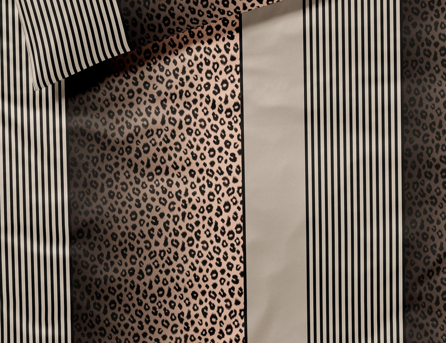 JOOP! Satin Bettwäsche Leo mit Leopardenmuster