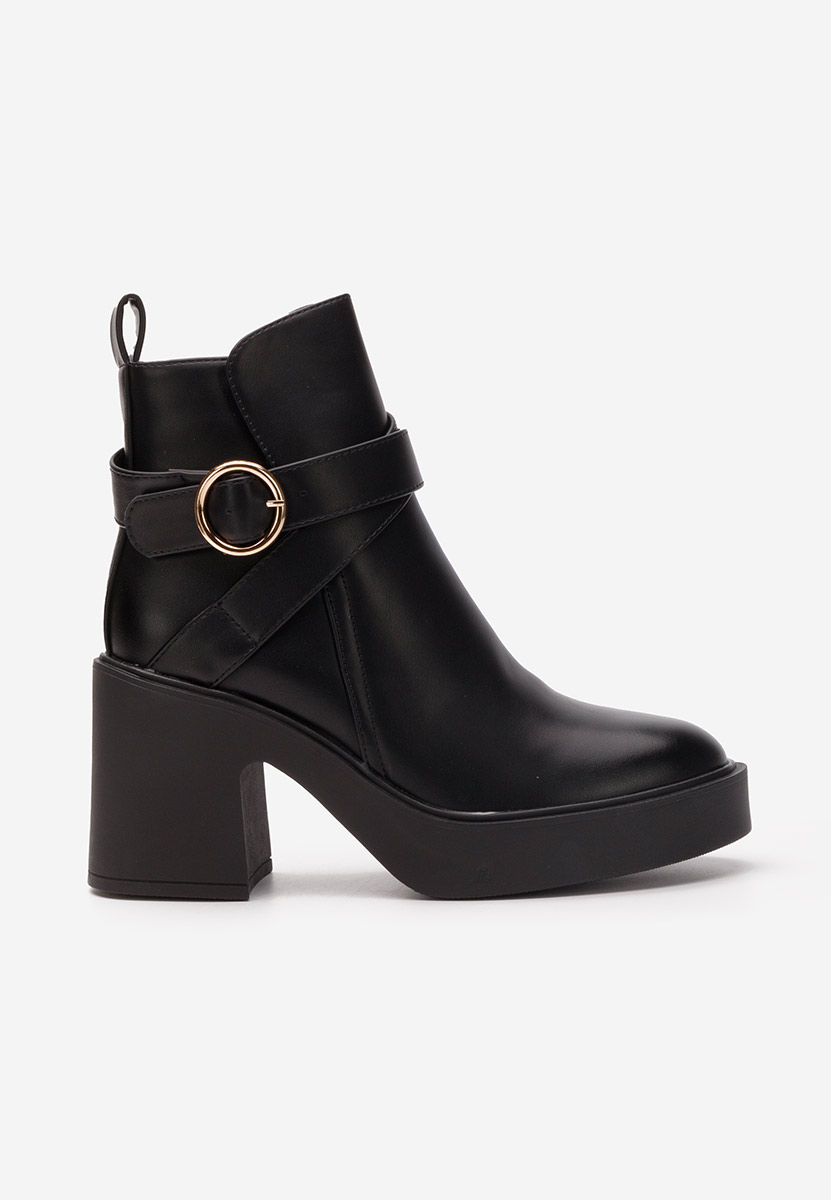 Bottines à talon noires Maryann