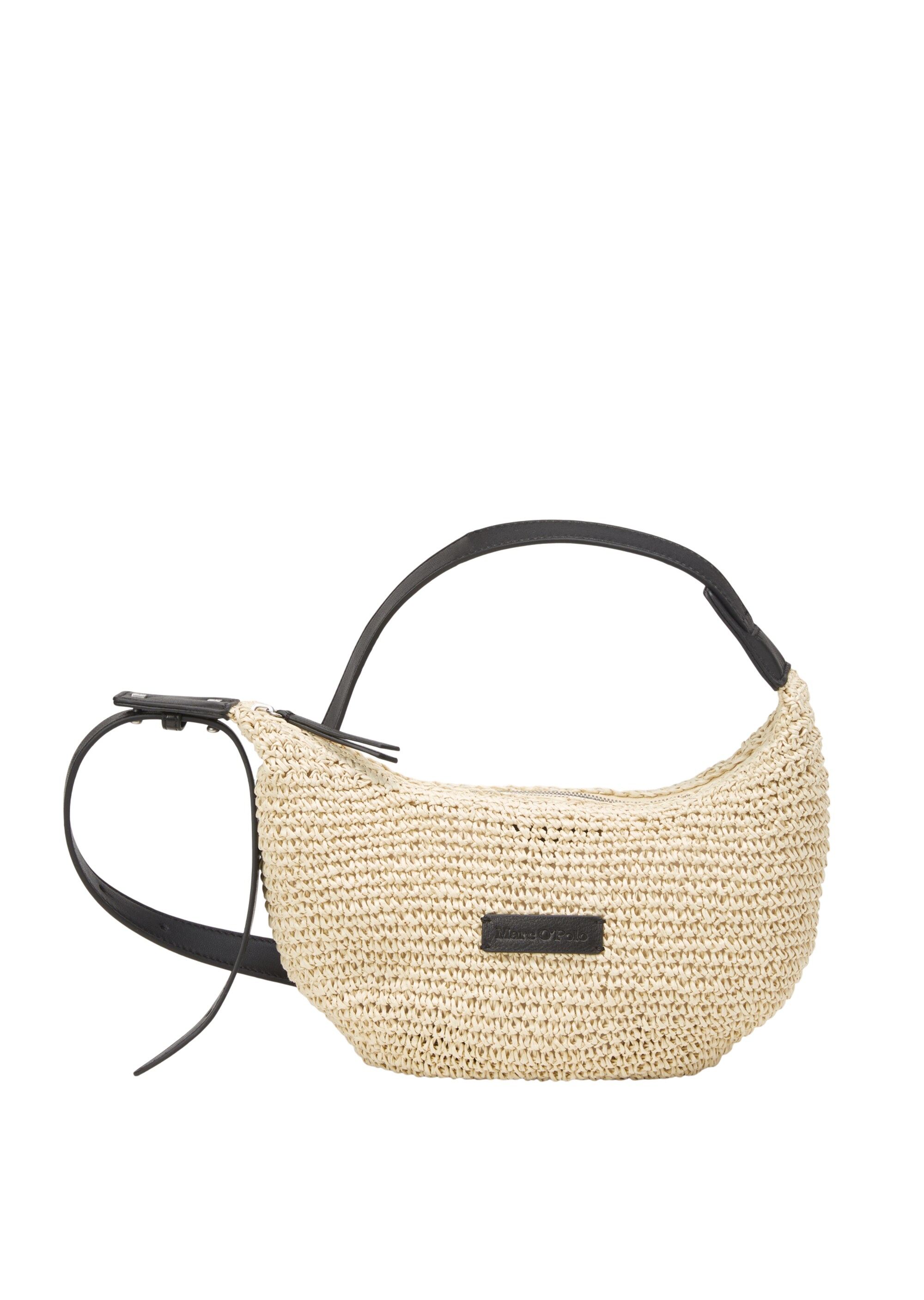 Banana-Bag aus Paper-Raffia und Echtleder