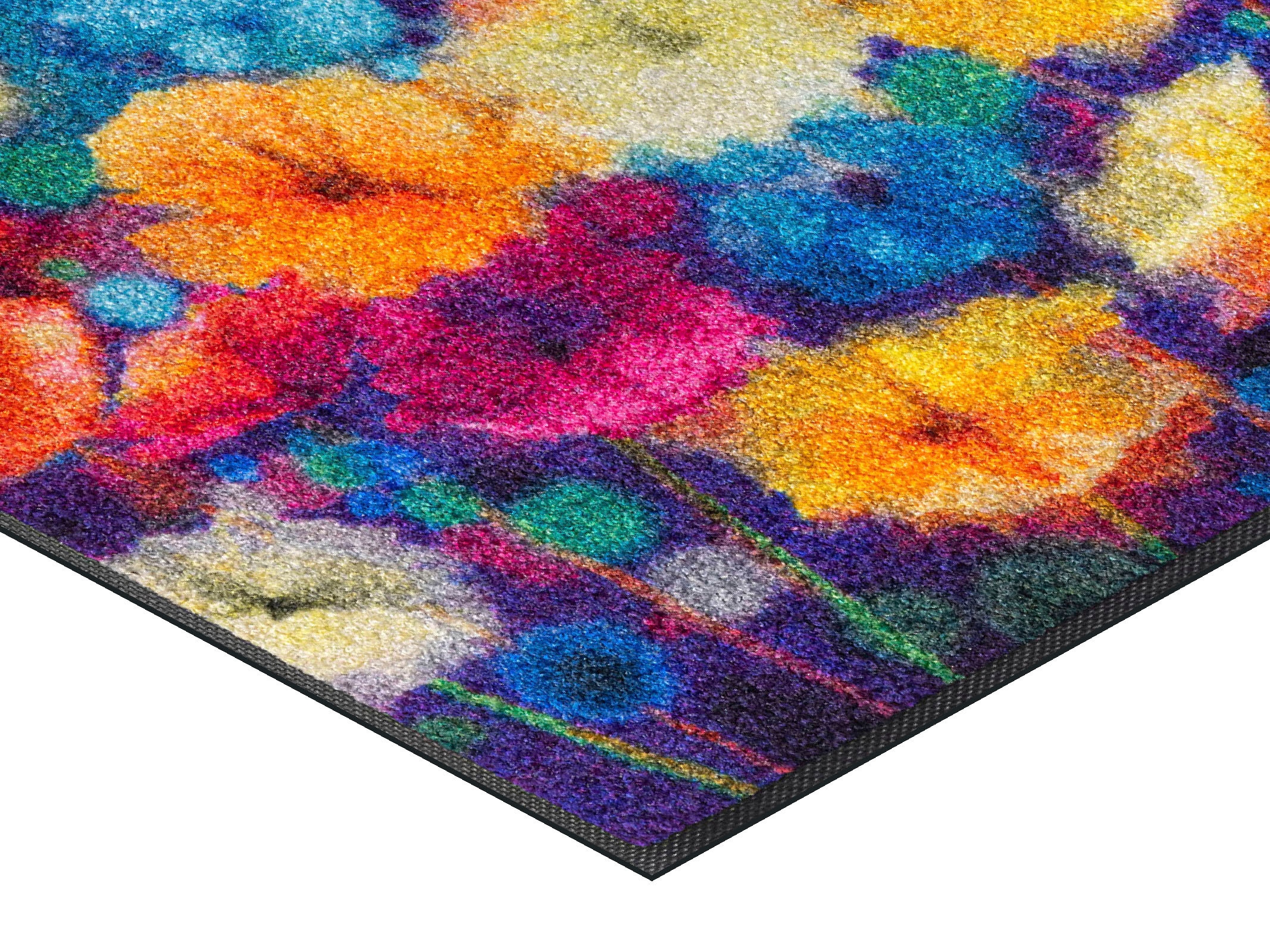 wash+dry by Kleen-Tex Fussmatte »Flowerlover« rechteckig 7 mm Höhe Schmutzfangmatte, Motiv Blumen, rutschhemmend, waschbar