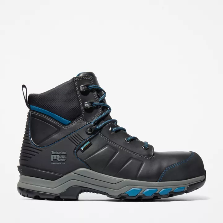 6-inch Boot de travail à embout de sécurité en composites Timberland PRO Hypercharge pour homme en noir/bleu