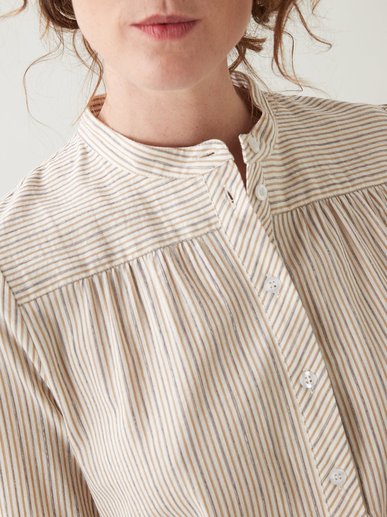 Robe courte rayée femme