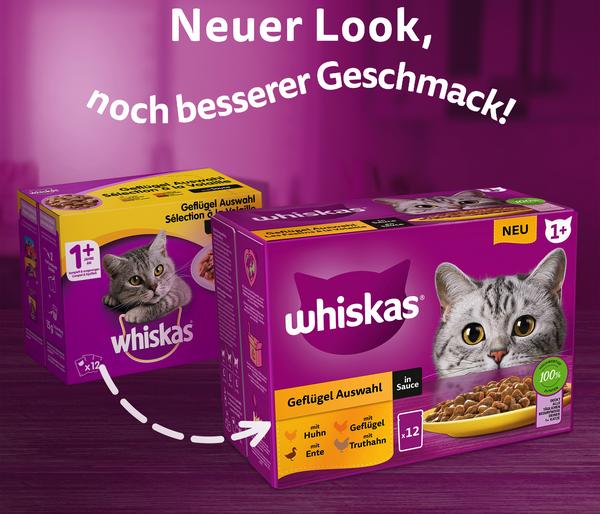 Whiskas® Nassfutter für Katzen Multipack