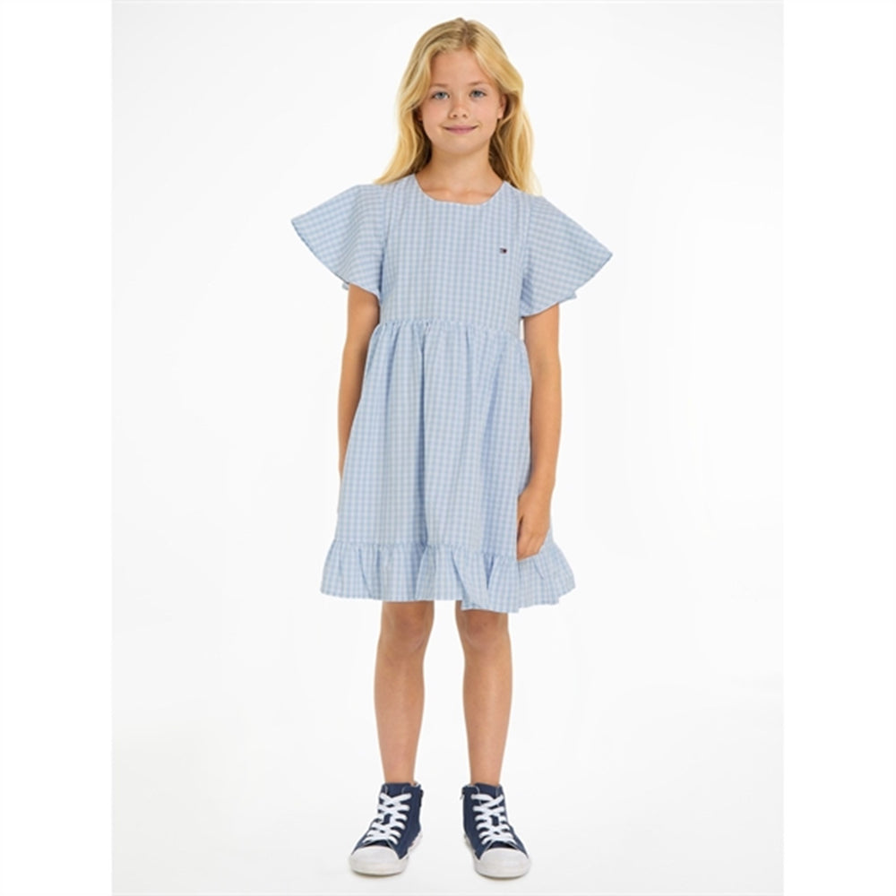 Køb Tommy Hilfiger Gingham Kjole Breezy Blue Check