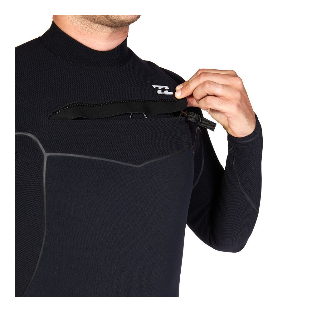 Billabong FURNACE CHEST ZIP - Combinaison intégrale 4/3mm Homme black