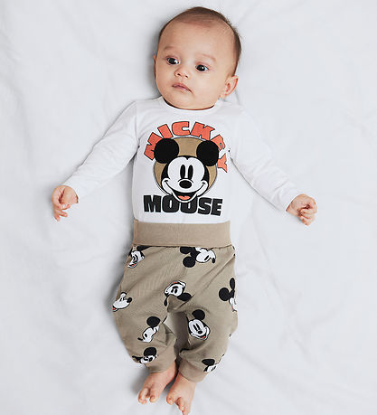 Name It Body l/æ - NbmOsi Mickey - Bright White