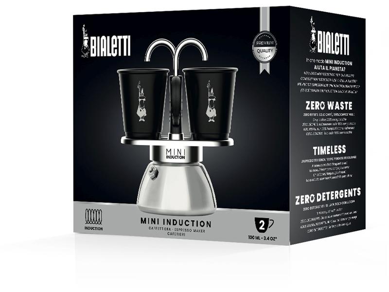 Bialetti Espressokocher Mini Express Induktion 2 Tassen, Sc Express Induktion