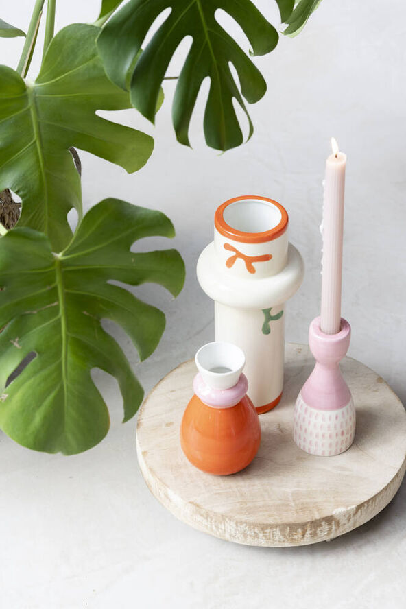 Que Rico Vase - PALOMA - COLOURFUL CORALS Multi
