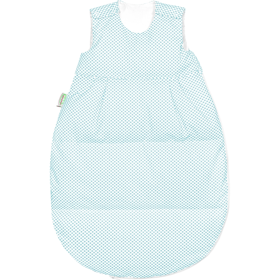 Odenwälder Thermo-Nest Daunenschlafsack Dots Soft Mint