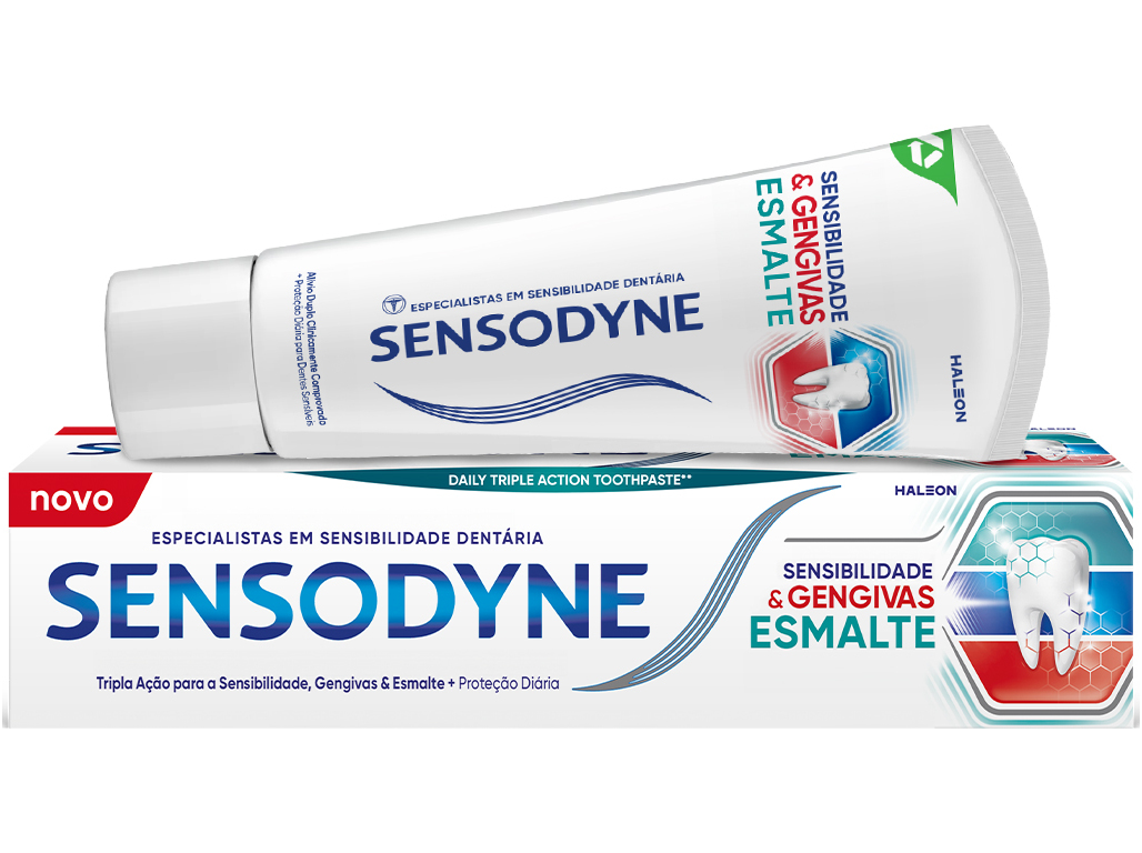 PASTA DE DENTES SENSODYNE SENSI & GENGIVAS ESMALTE 75ML