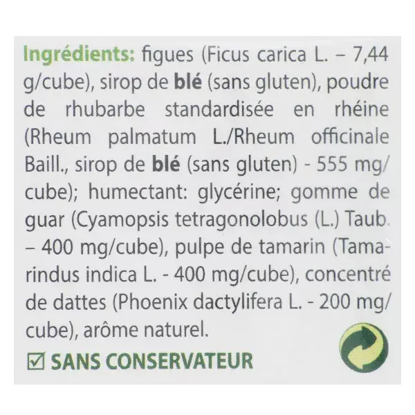 Ortis Intestinal Transit Frutas e Fibras Pacote Regular Eco 45 cubos