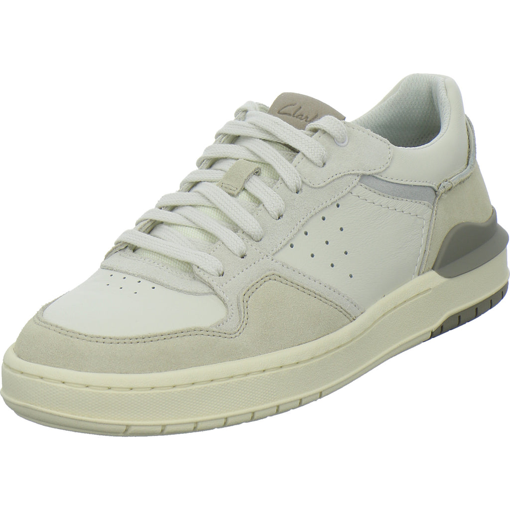 Clarks Sneaker Herren Courtlite 2 Low Weiß-kombi