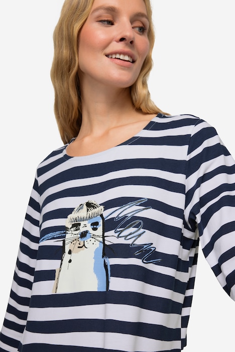 T-Shirt, Regular Fit, Wellenringel