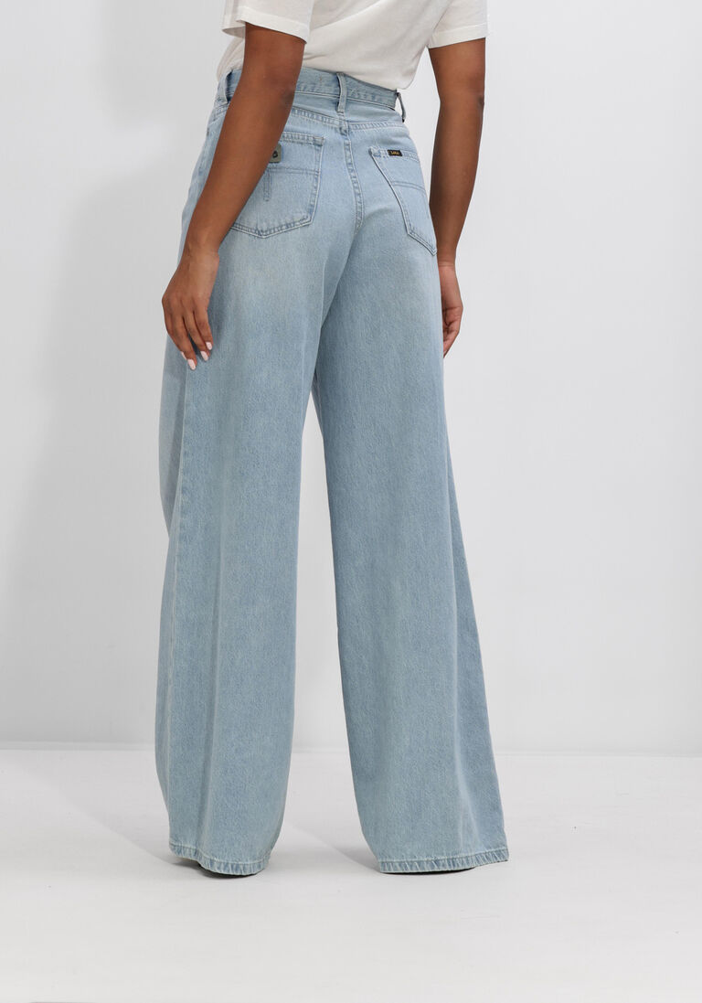 lichtblauwe lois jeans wijde broek marlene
