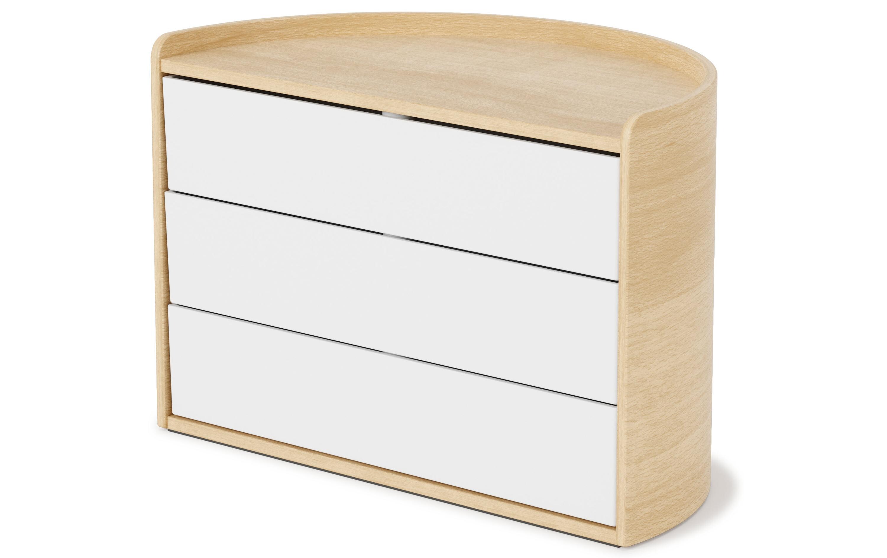 Schmuckschatulle Moona Holz, WeissSchmuckschatulle mit 3 Ebenen