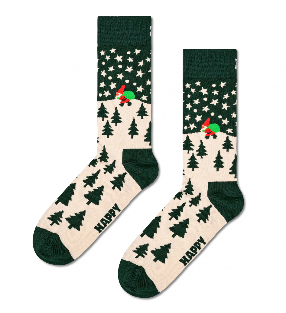 Happy Socks Santa On The Way Sock Socken in Mehrfarbig