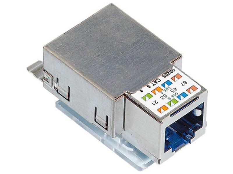 Feller EDIZIOliv AP-Netzwerkdose 2 x RJ45 AP-Montageset R M freenet mit Anschlussmodul R&M freenet Cat. 6, 1x RJ45 geschirmt
